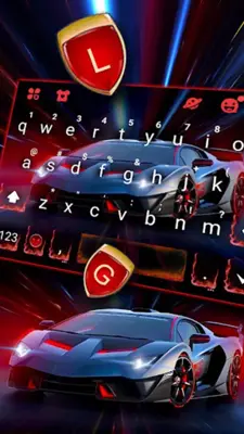 Classy Sports Car Keyboard Theme android App screenshot 3